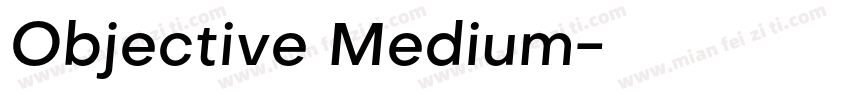 Objective Medium字体转换